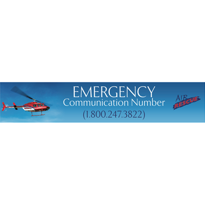 SAR818<br>Air Rescue Red Handset Stickers